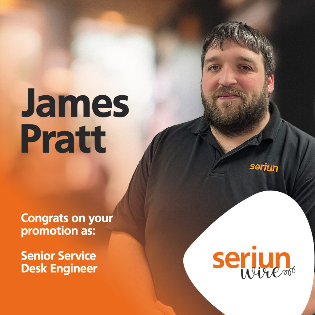 James Pratt secures promotion to Senior Service Desk Engineer