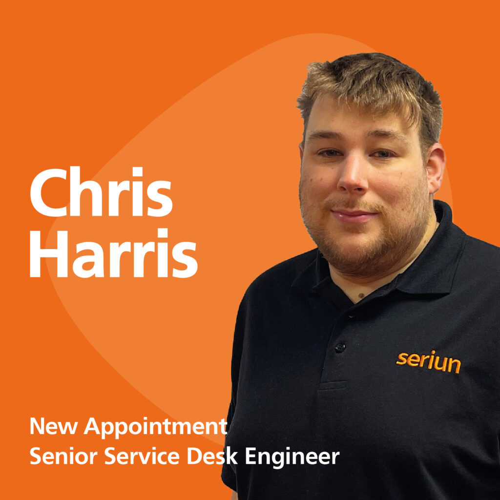 Seriun welcome new Senior Service Desk Engineer